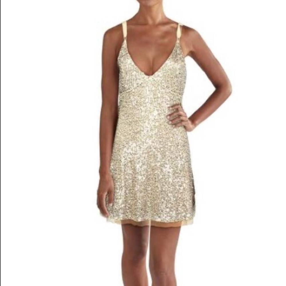 Free People Gold Rush minidress